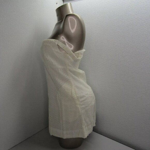 NEW FREE PEOPLE Women's Mini Dress Berry Kiss Embroidery Off Shoulder XS Ivory - Picture 5 of 10